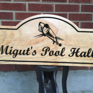 Pool/Billiards or Game Room Personalized Sign